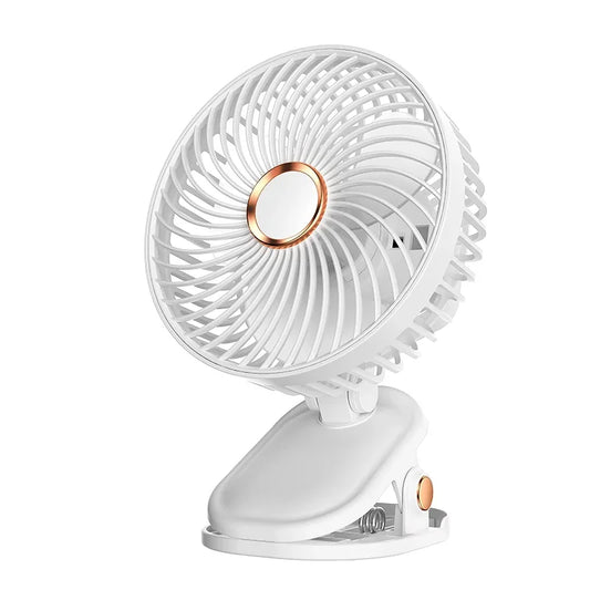 Tragbarer Ventilator – 5 Stufen, wiederaufladbar & faltbar